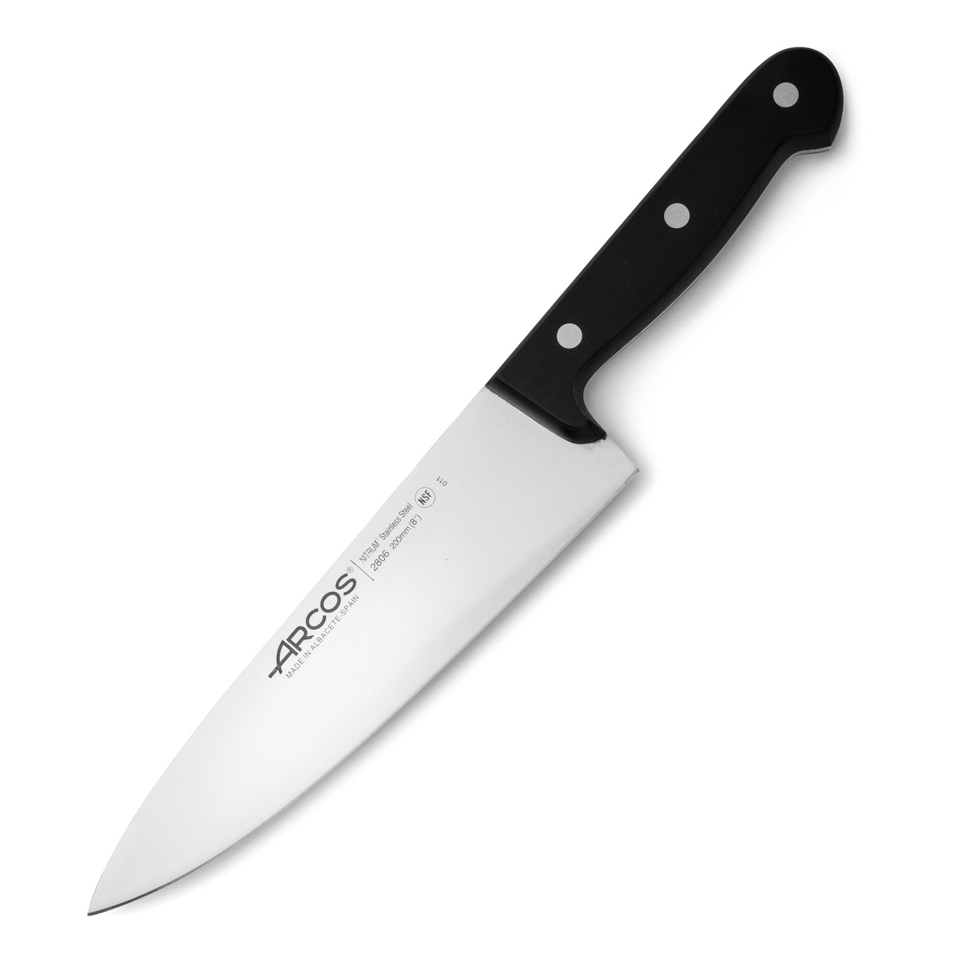 Faca de Chef Universal Arcos com lâmina de 20 cm e cabo em poliox...