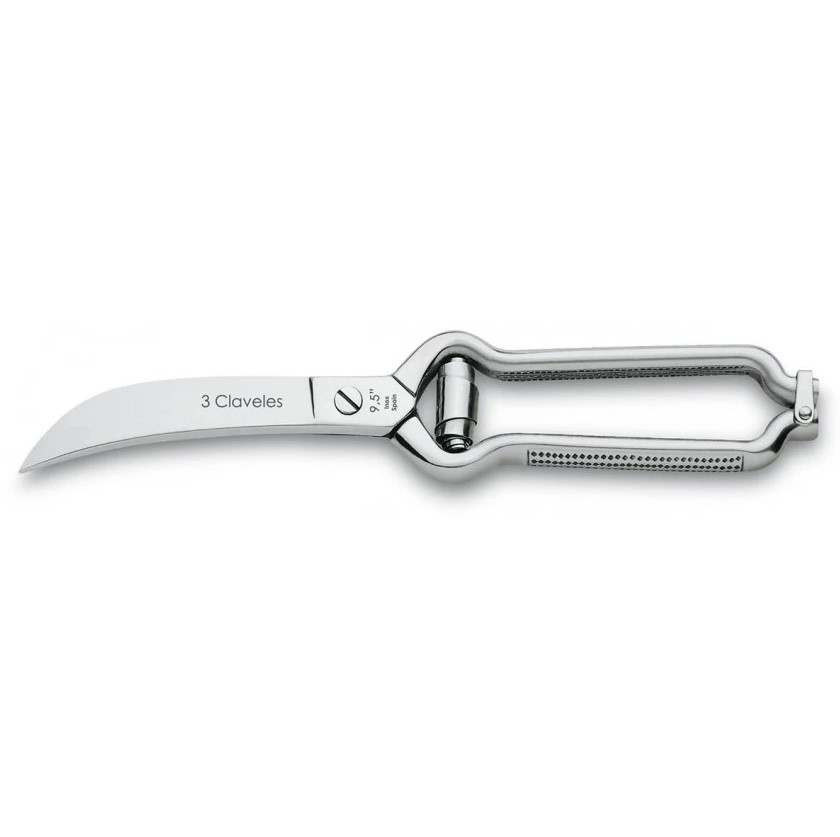 Tesoura de trinchar aves polida 24 cm 3 Claveles
