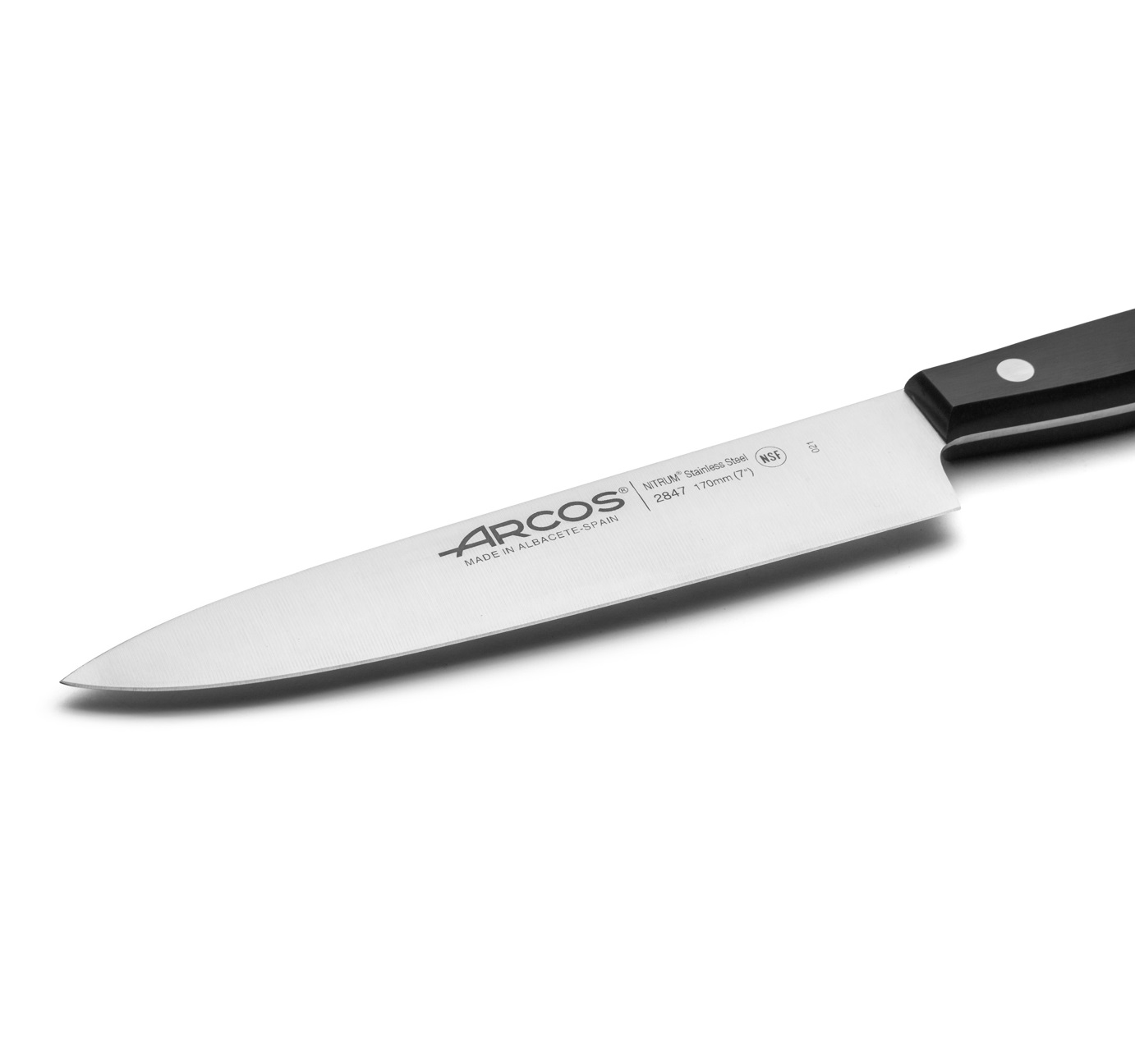 Arcos Universal chef's knife 170 mm with black polyoxymethylene handle