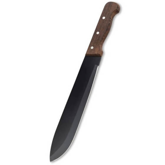 Machete com cabo ergonomico em madeira de wengue