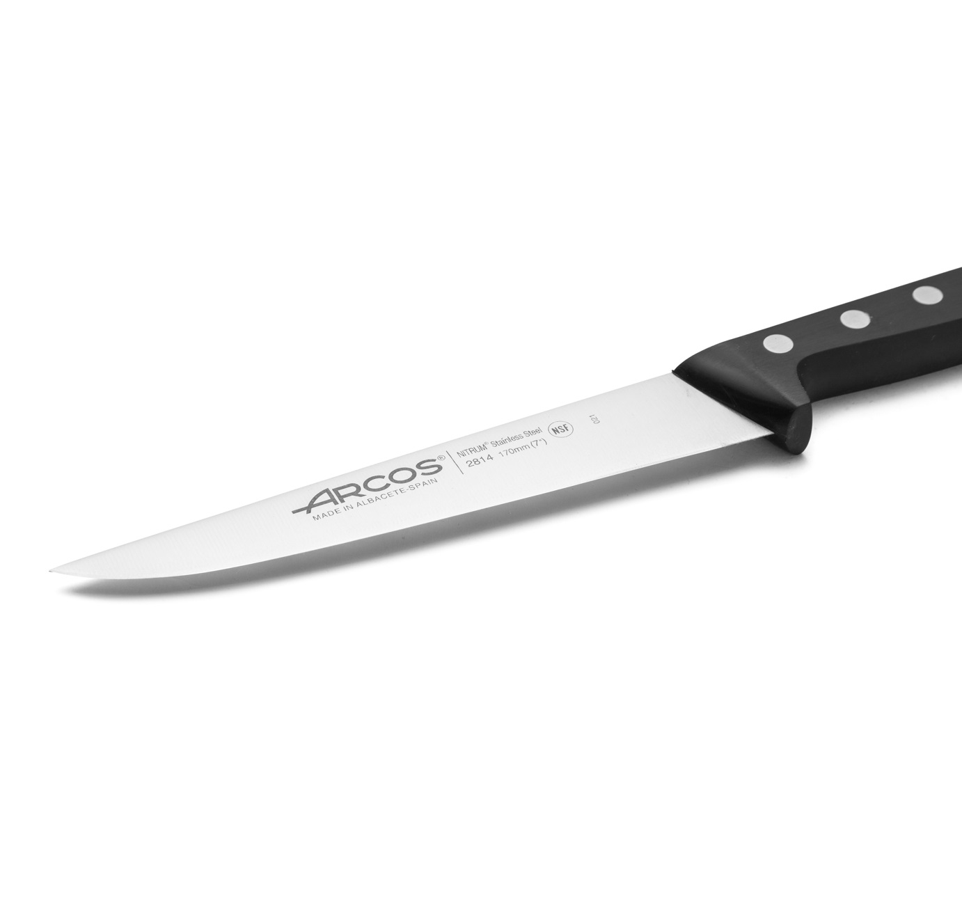 Faca de cozinha Arcos Universal 170 mm com cabo em polioximetileno preto