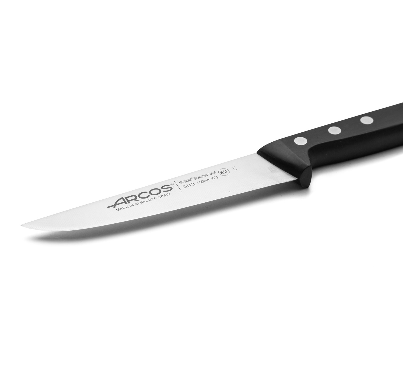 Faca de cozinha Arcos Universal 150 mm com cabo em polioximetileno preto