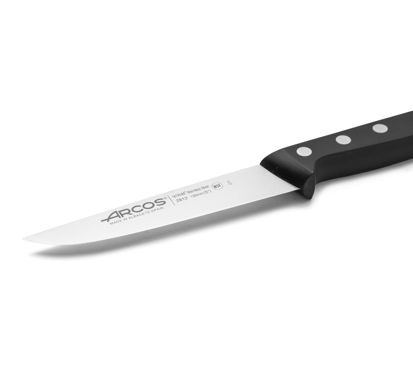 Faca de cozinha Arcos Universal 130 mm com cabo em polioximetileno preto