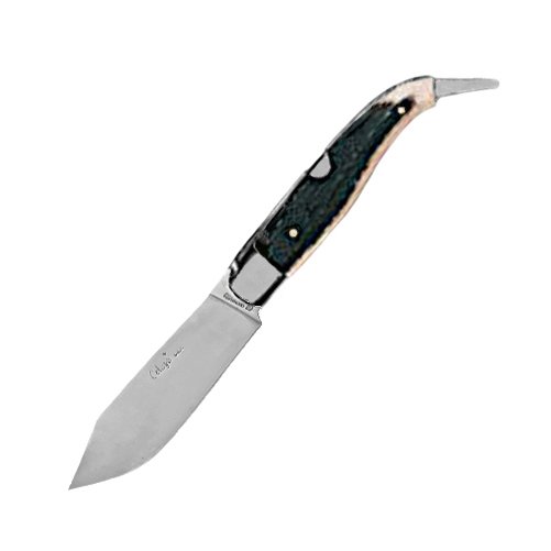 Pastora Albacete penknife with deer antler handle and aluminum fe...
