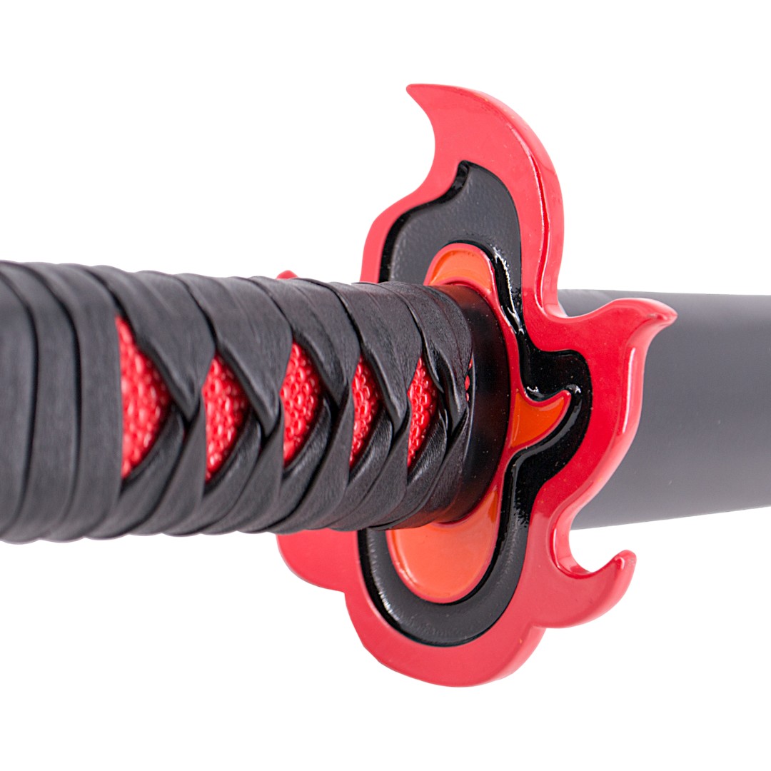 Funzionale Demon Slayer Mingshao Katana usata da Kamado Tanjirou con manico nero