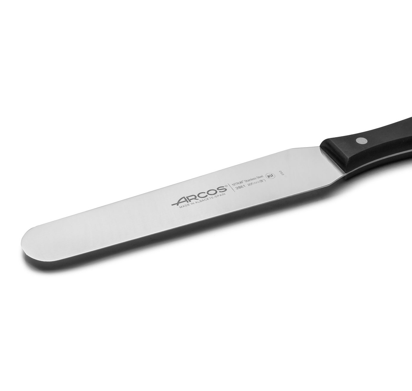 Espátula para Pastelaria Arcos com Lâmina de 205 mm, Série Universal, com Cabo de Polioximetileno Preto