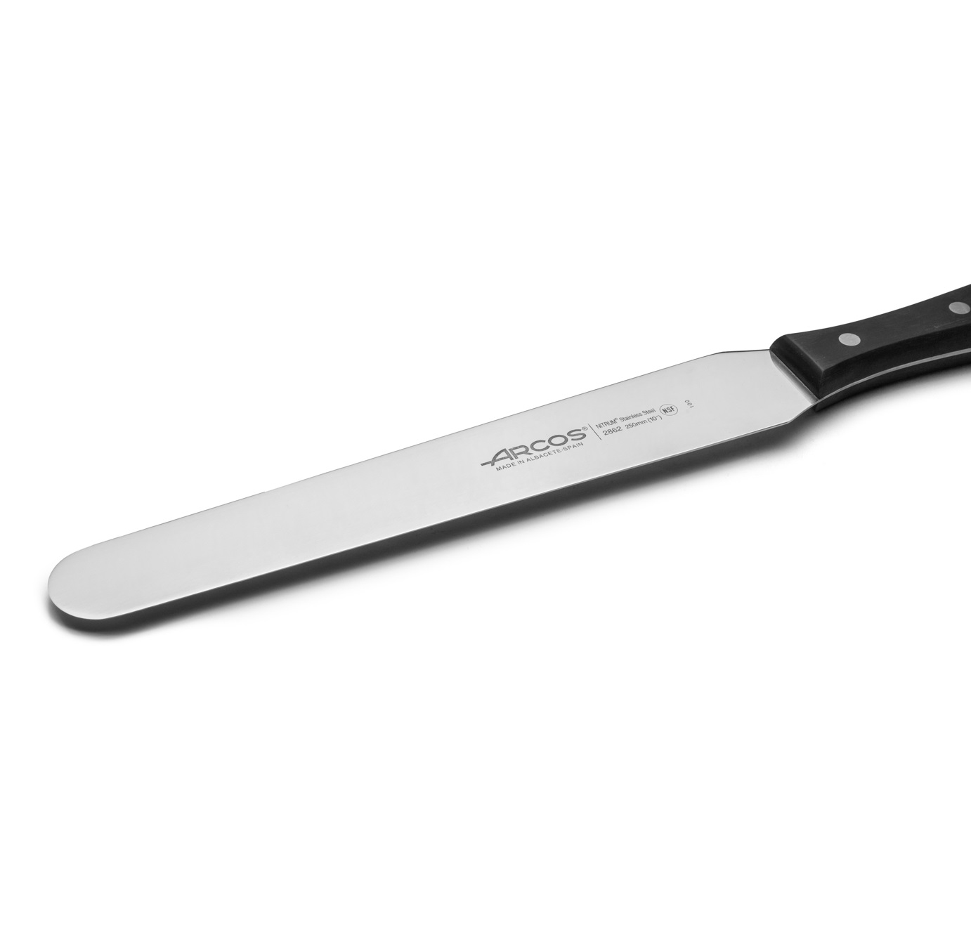 Espátula para Pastelaria Arcos com Lâmina de 250 mm, Série Universal, com Cabo de Polioximetileno Preto
