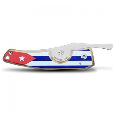 Couteau de poche et coupe cigare avec drapeau cubain sur le manche