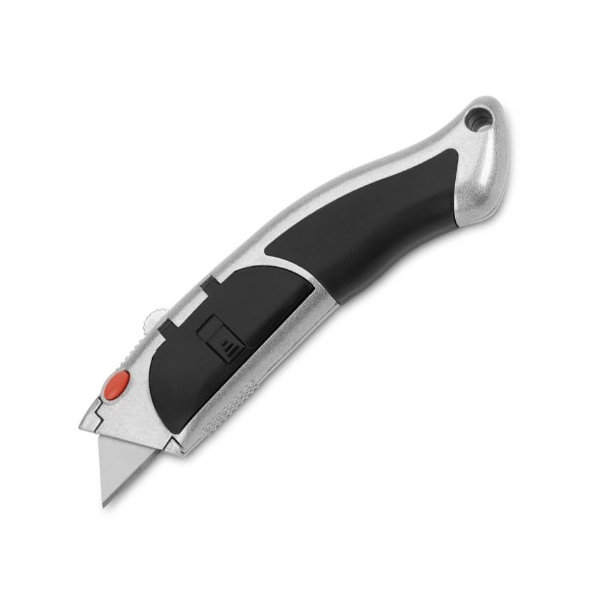 Cutter retráctil con cargador automático y mango de zinc 3 Clavel...
