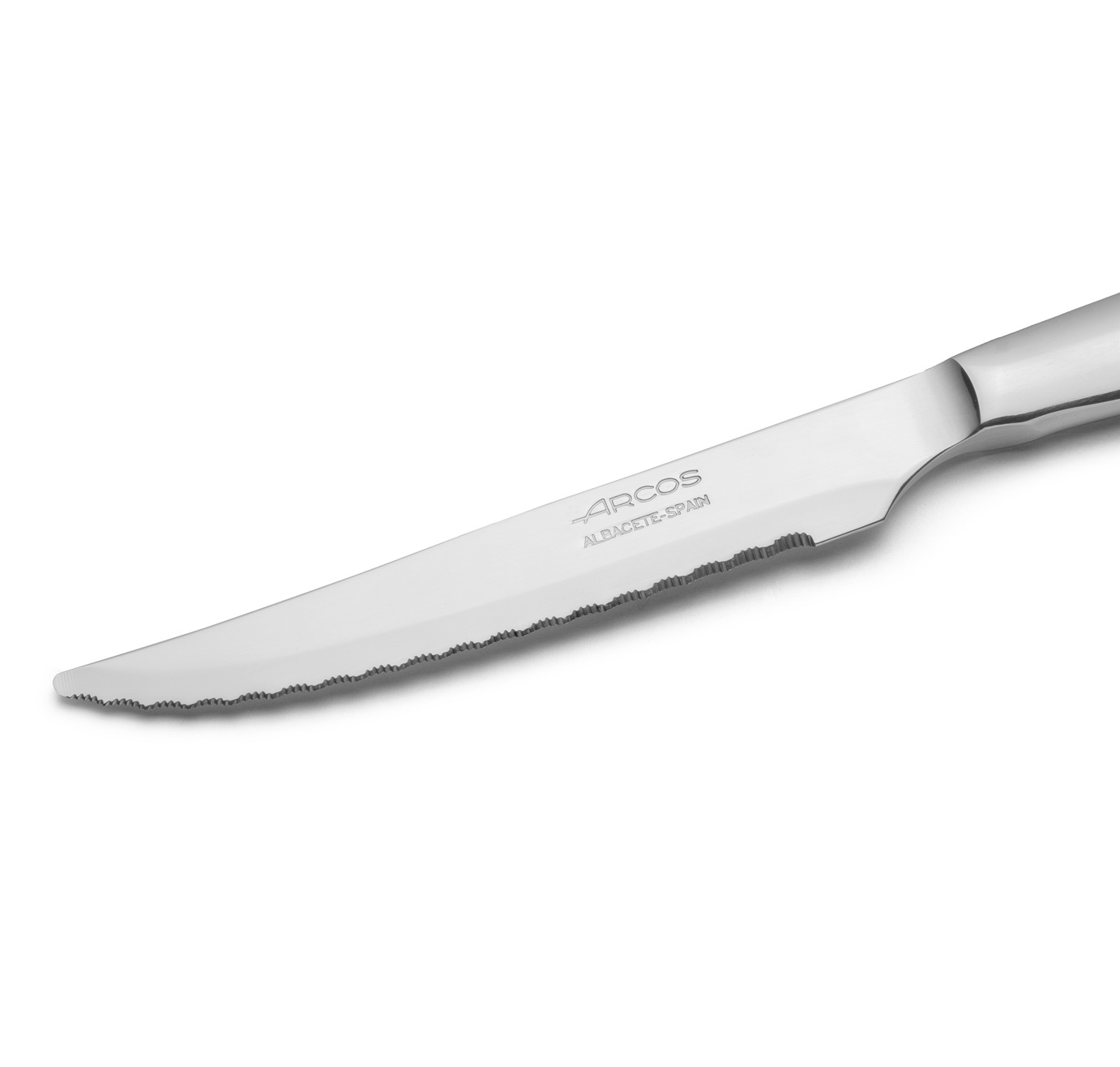 12 Arcos 220 mm Steakmesser aus Edelstahl mit Wellenschliff