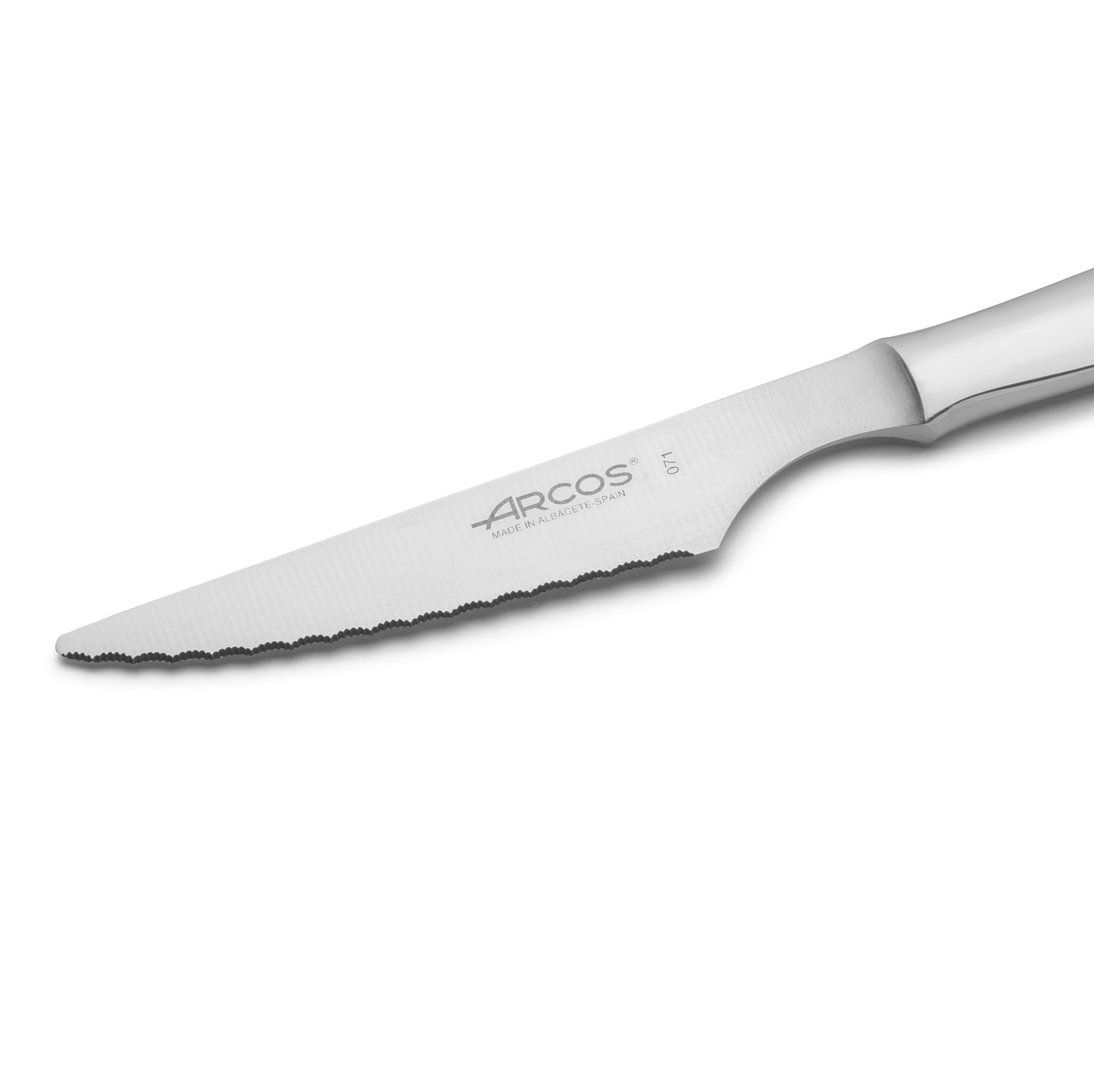 12 Arcos Monoblock-Steakmesser aus Edelstahl, 220 mm