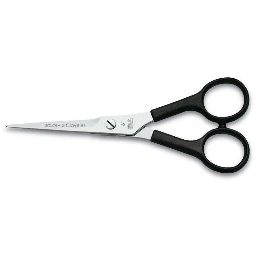 Scuola Friseurschere 6" mikrogezahnte Kante 3 Claveles