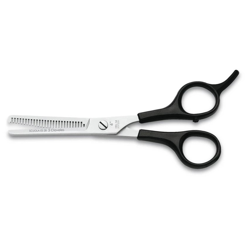 Scuola ES28 6-Zoll-Friseurschere mit mikroverzahnter Kante und 3 ...