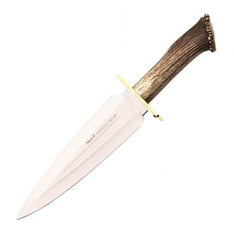 Cuchillo de caza Muela Serreño-S con mango de asta de ciervo con ...