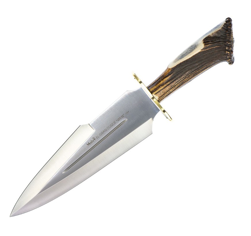 Cuchillo de caza Muela Gran Duque con puño de asta de ciervo con ...