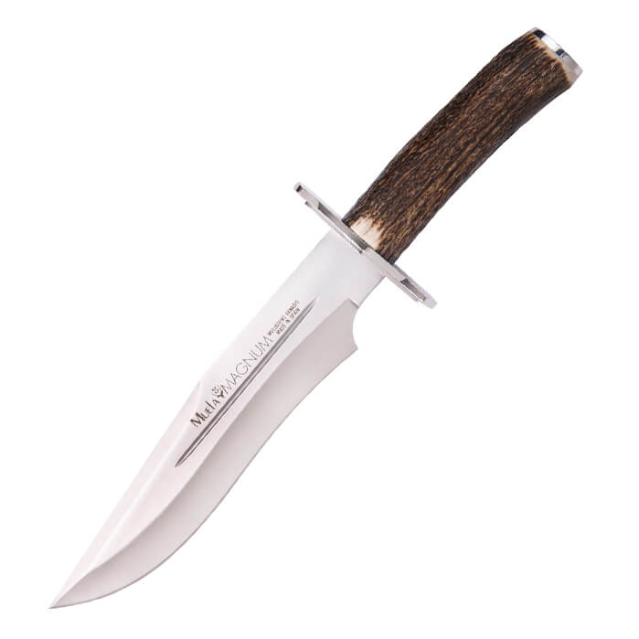 Cuchillo MAGNUM-23A con puño de asta de ciervo e inoxidable con h...