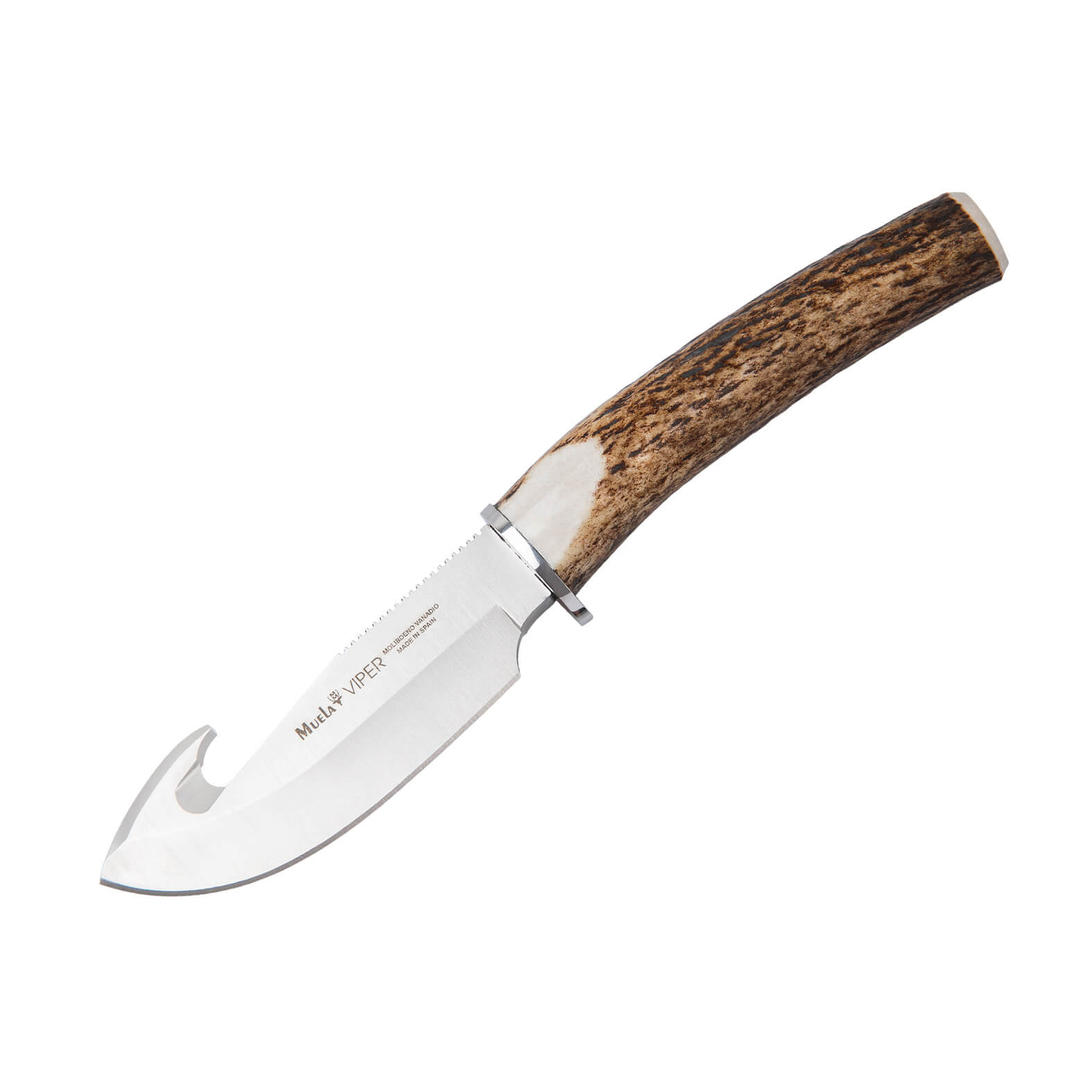 Cuchillo de caza Muela Viper-11A con mango de asta de ciervo y ho...