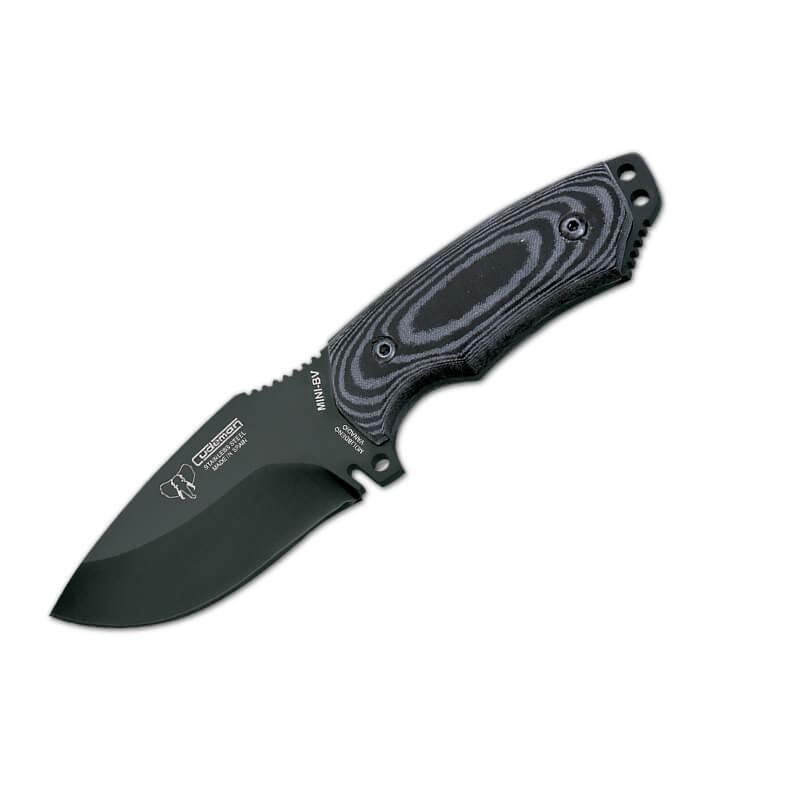 Cuchillo Cudeman Mini Boina. Mango micarta negra. Acero BÖHLER N-...