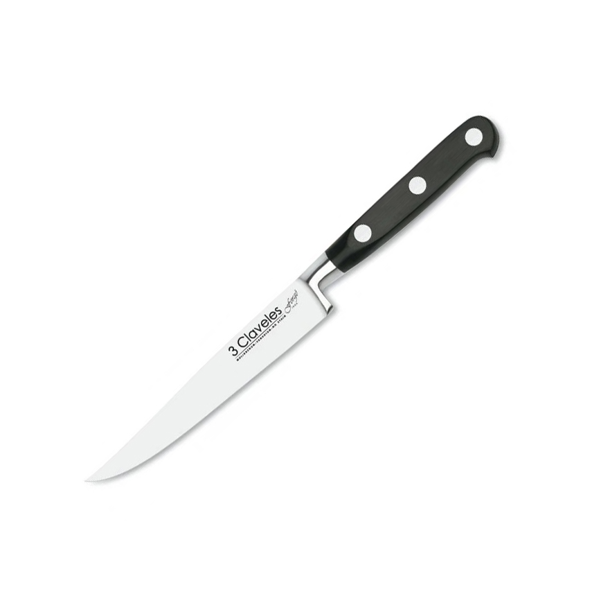 Faca para bife forjado 3 Claveles com lâmina de 12 cm e cabo POM