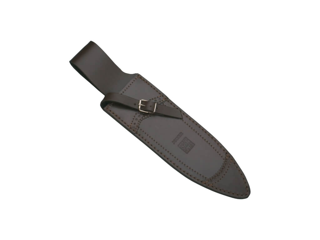 Cuchillo de caza Joker Verraco con puño de asta de ciervo tallado a mano con roseta