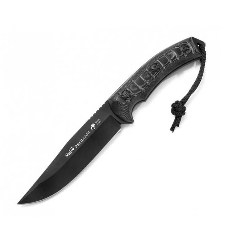 Cuchillo táctico Muela Predator 14N con mango de micarta negra y ...