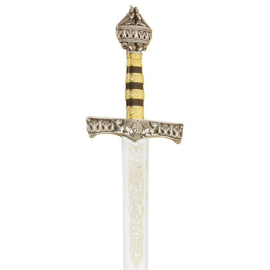 Espada de Barbarroja con empuñadura dorada con decoraciones 566