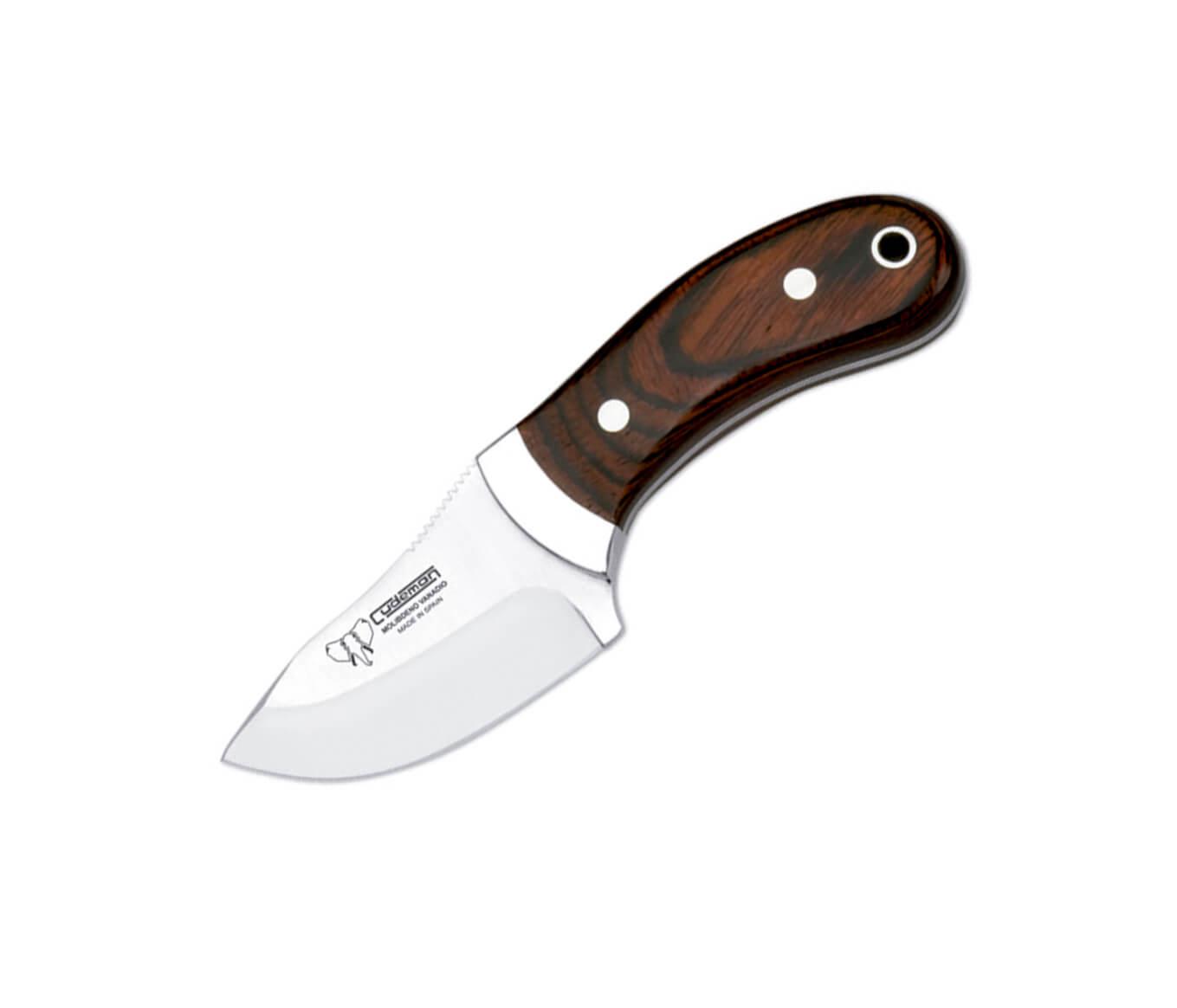 Cuchillo desollador Cudeman  288-R con puño de estamina y hoja de...