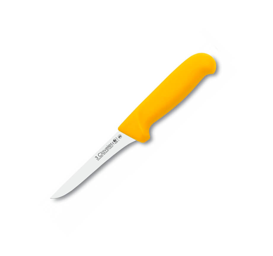3 Claveles Cuchillo deshuesador recto con hoja de 13 cm y mango a...