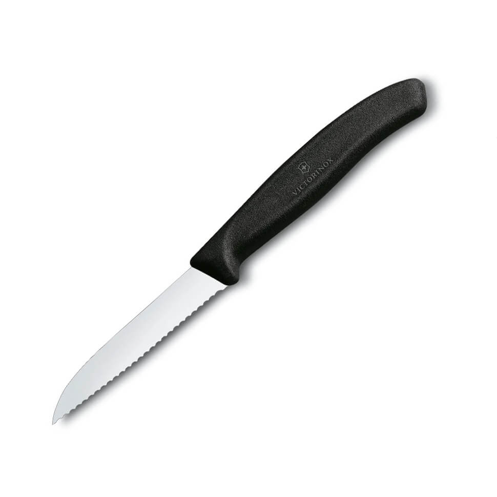 Cuchillo de verduras clásico Victorinox con hoja dentada y mango ...
