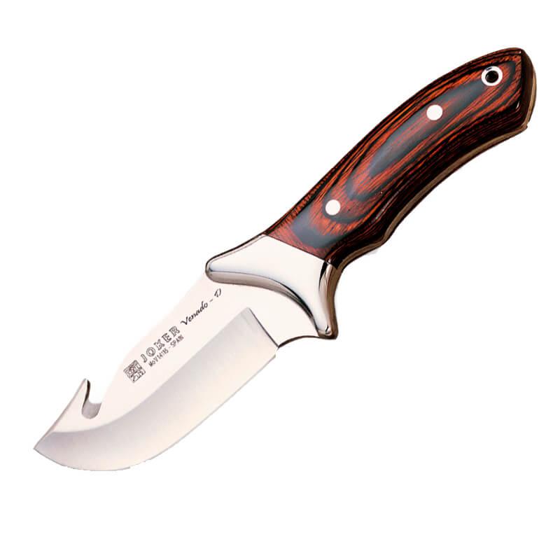 Cuchillo de desollar Joker Venado con puño de estamina y virola i...