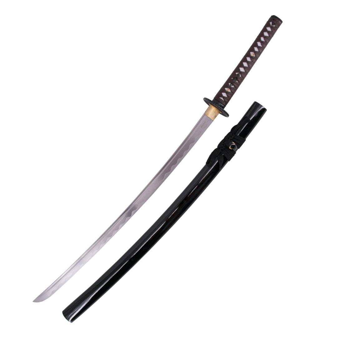Katana fonctionnel en acier au carbone AISI 1045 avec fourreau no...