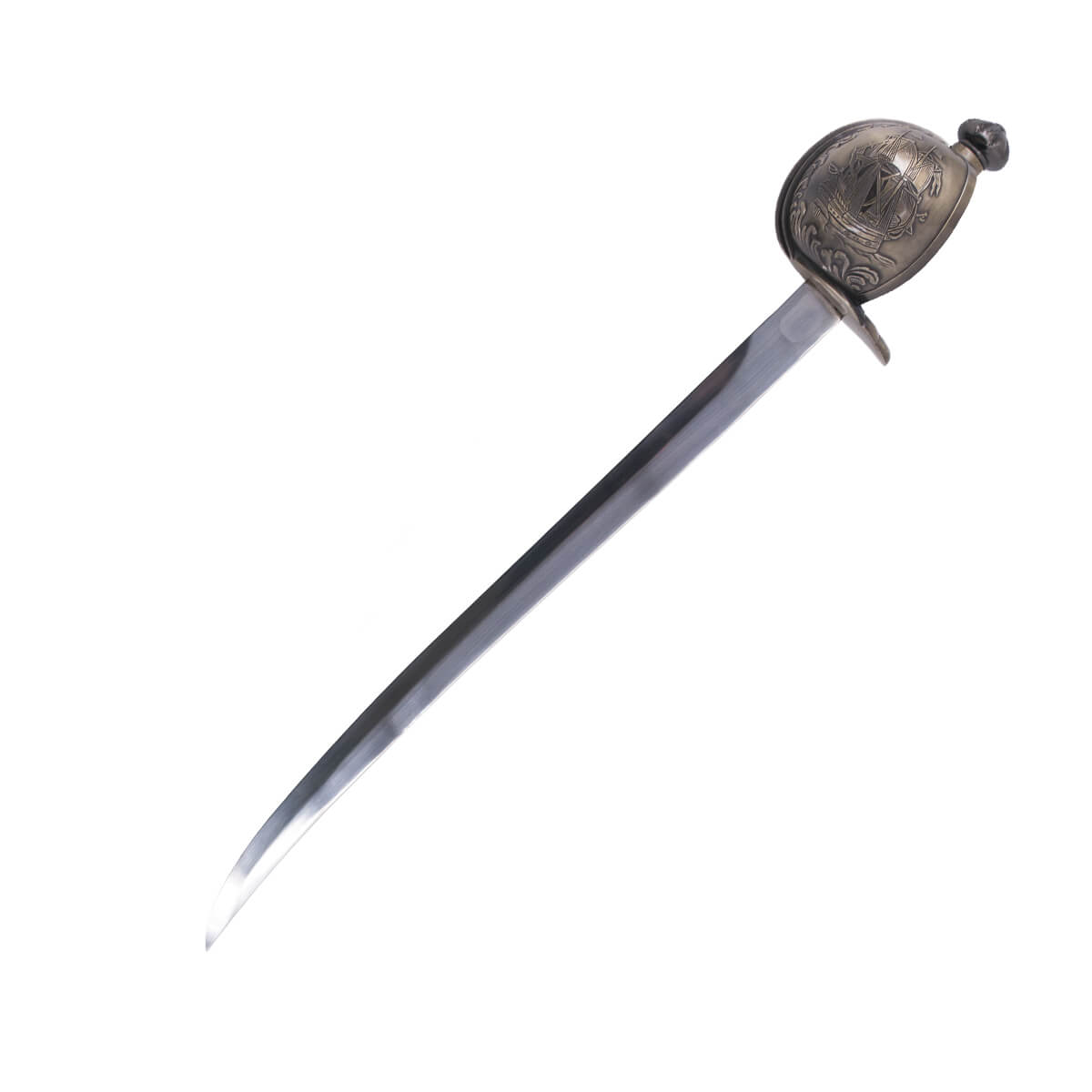 Sable del pirata barbarroja con empuñadura de color bronce