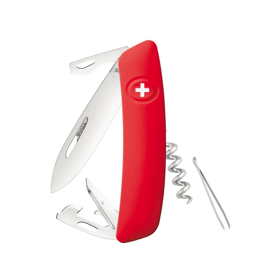 Swiza D03 rotes Mehrzweckmesser mit 11 Funktionen