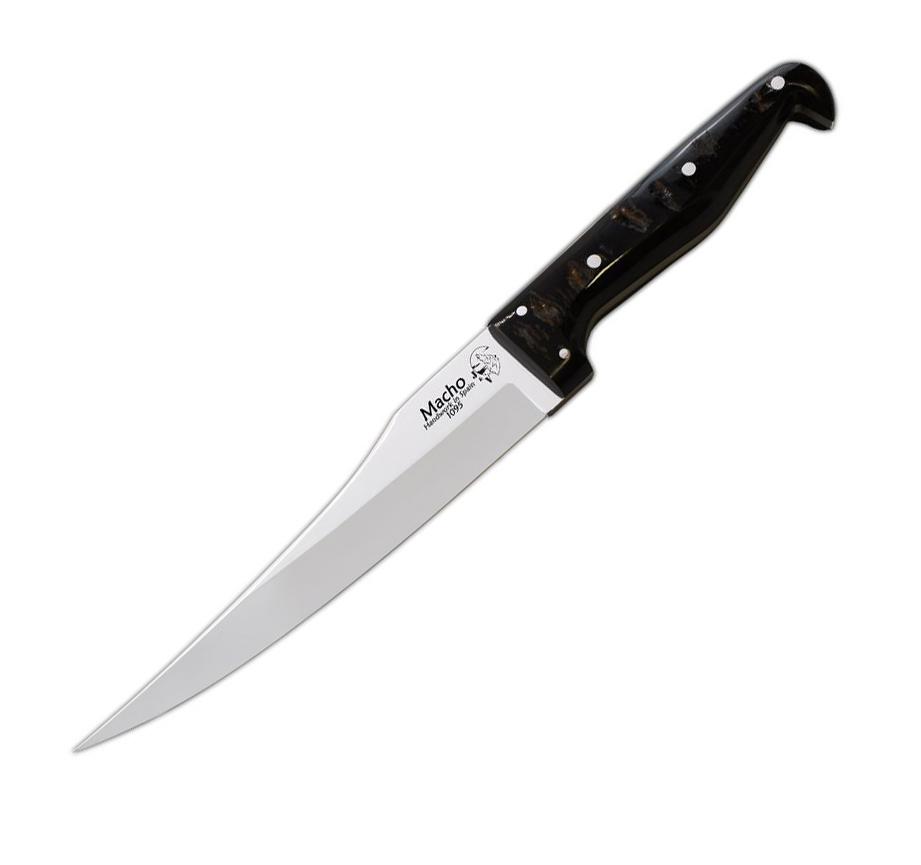 JV Macho riojano cuchillo de caza artesano con mango de asta de c...