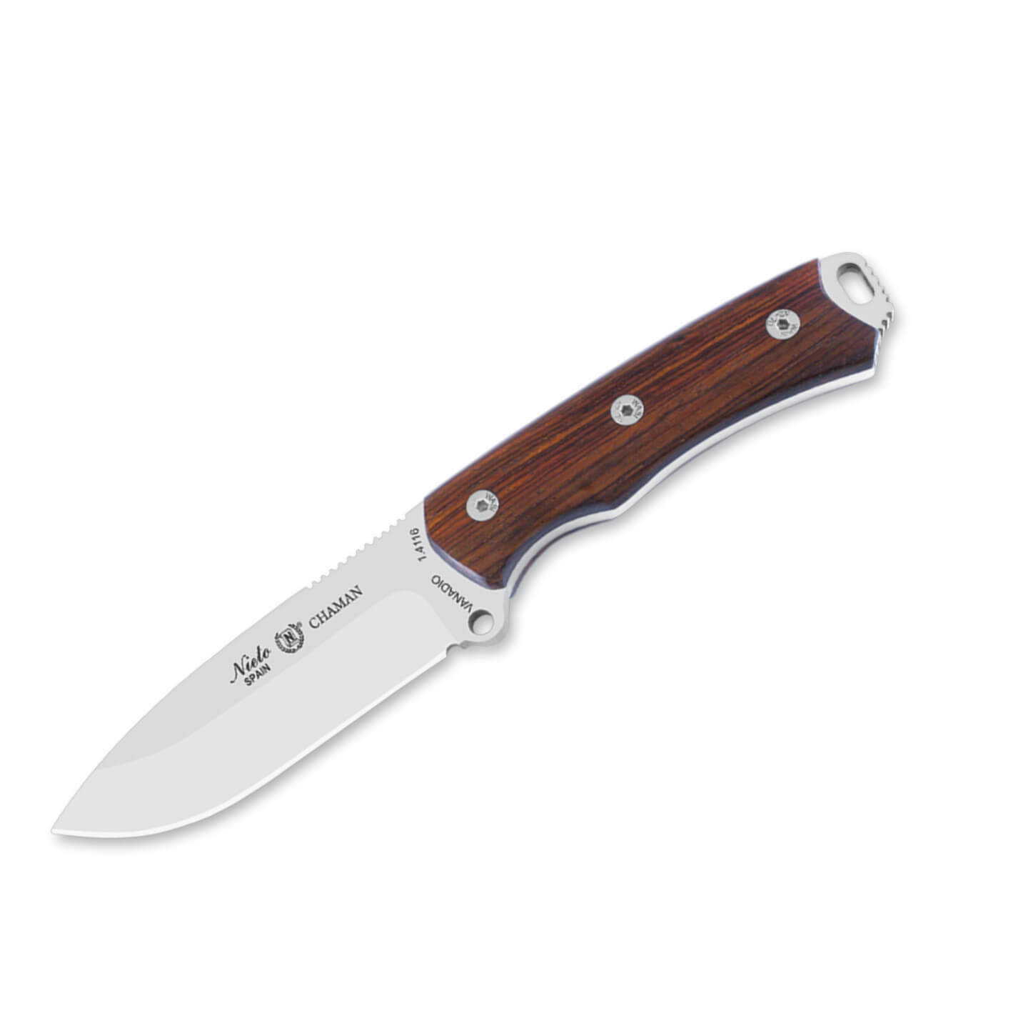 Cuchillo Nieto Chamán con kit con mango de madera de cocobolo y h...