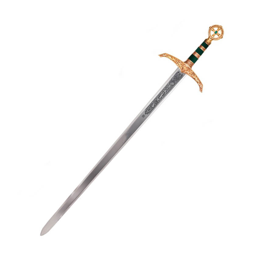 Épée Robin des Bois en or avec gravure profonde Marto MA754
