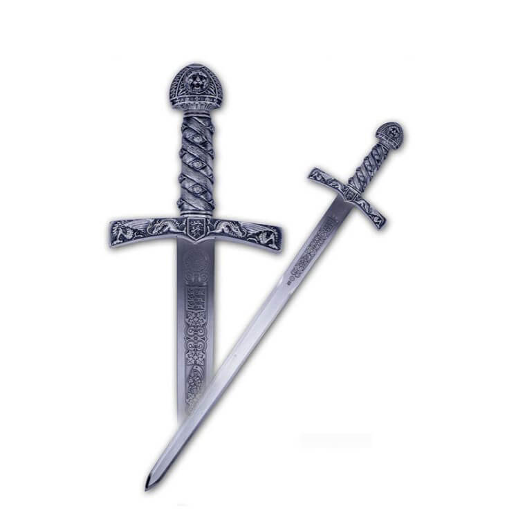 Épée de cadet Ricardo Lionheart avec poignée en argent avec gravu...