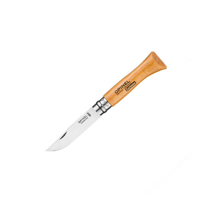 Navaja Opinel de acero carbono Nº 6 con hoja de 7 cm
