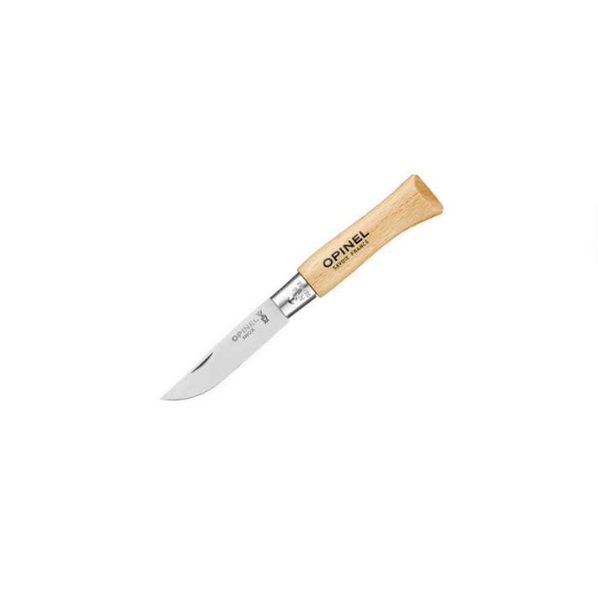 Opinel Nº 4 com lâmina de aço inoxidável e cabo de madeira de fai...