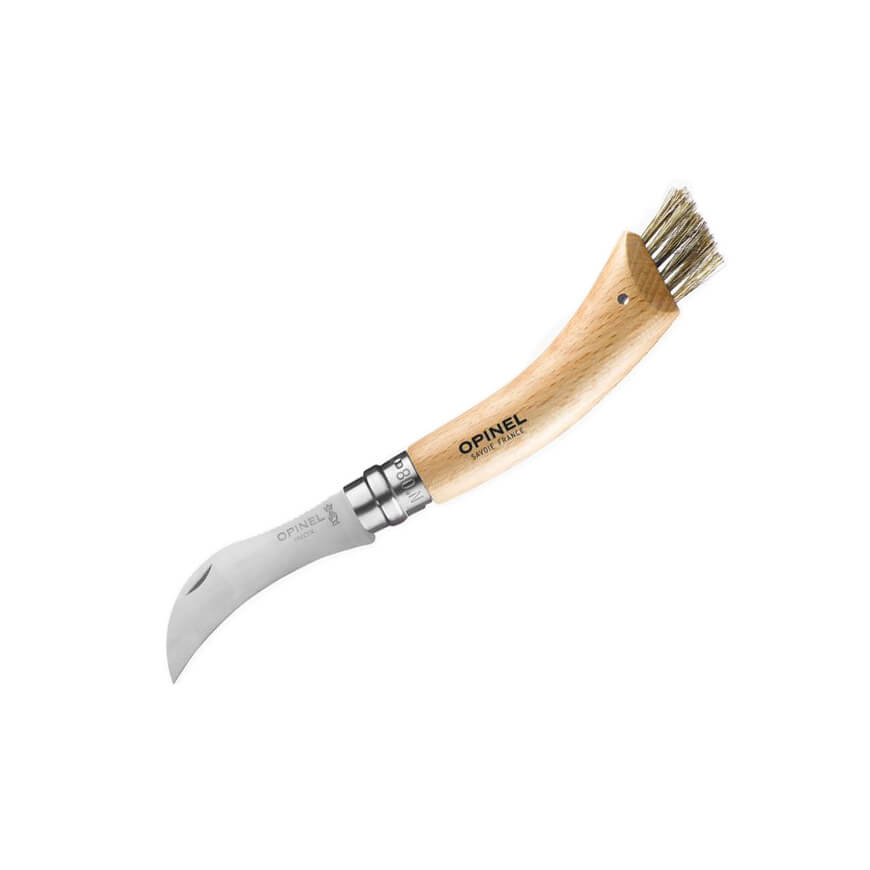 Mostrador de 12 Navajas de setas Opinel Nº8 con hoja curva y cepi...