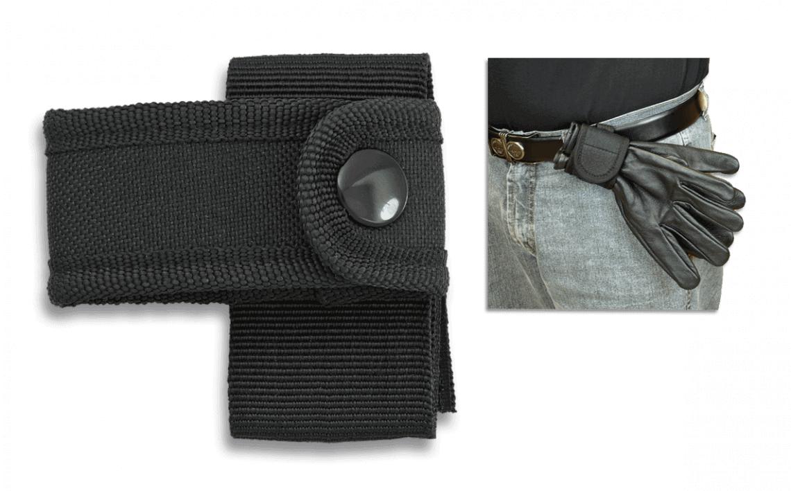 Porte-gant noir barbare en position horizontale
