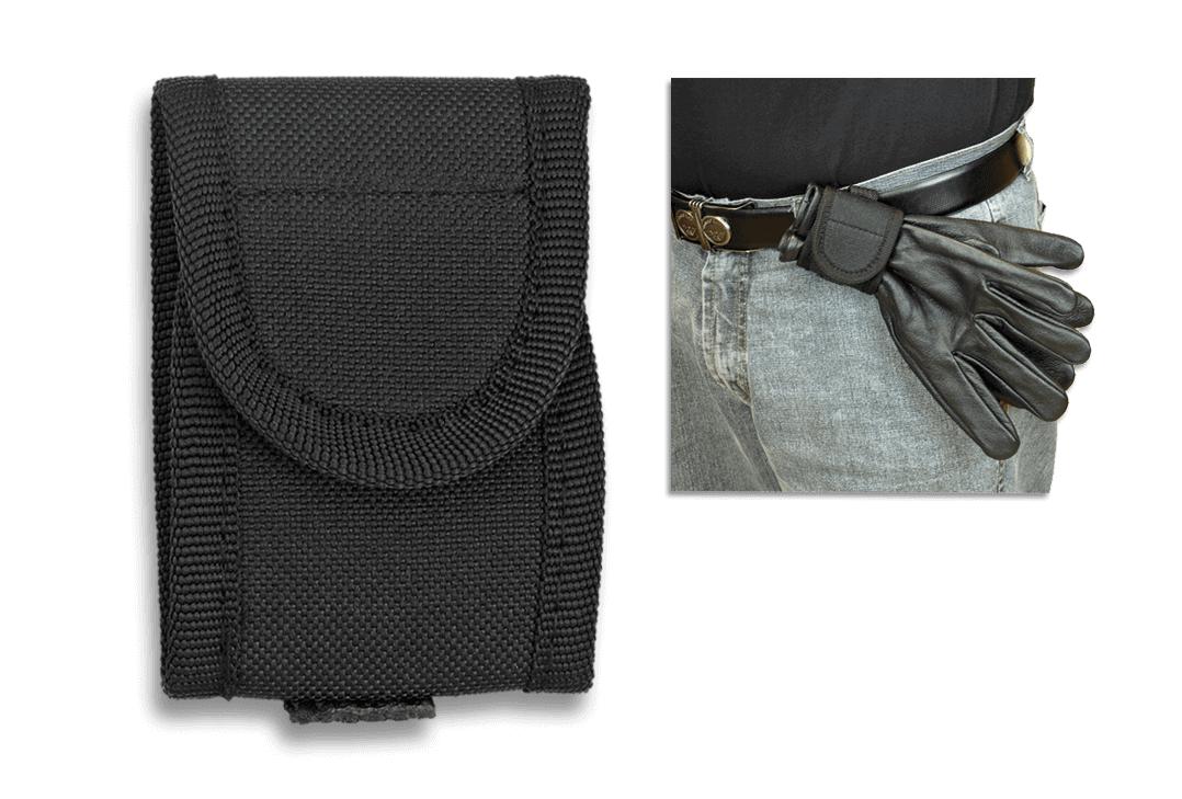 Porte-gant barbare en nylon en position verticale