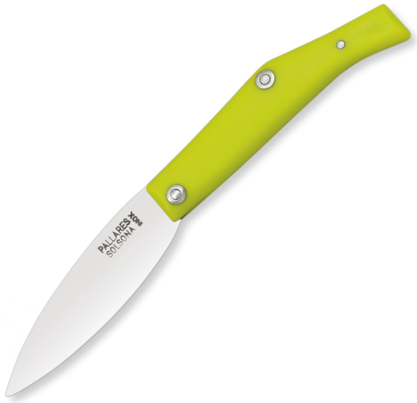 Canivete Pallares Nº 00 verde com lâmina de aço inoxidável de 7 c...