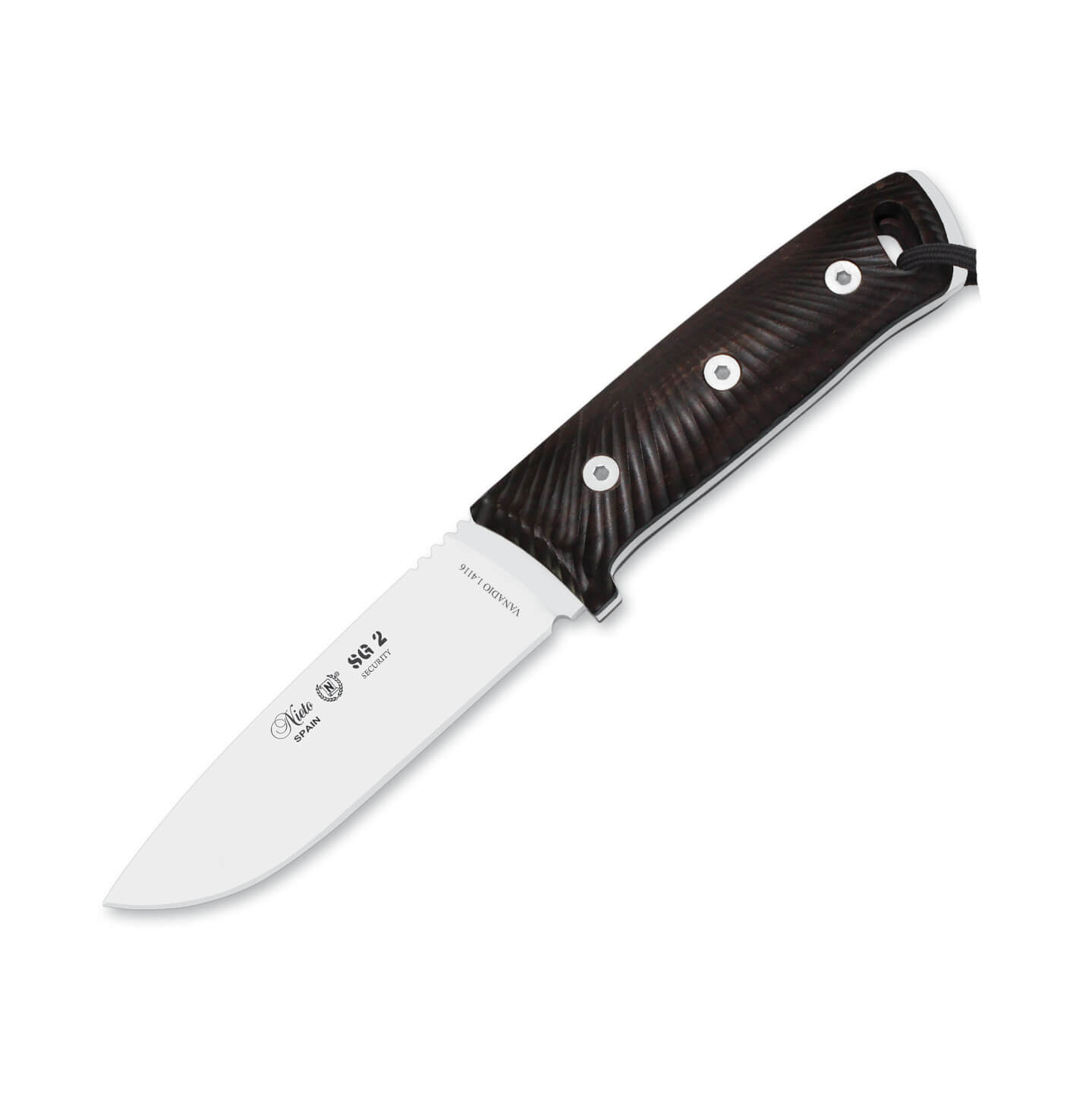 Cuchillo táctico Nieto SG2 Security con mango de granadillo y hoj...