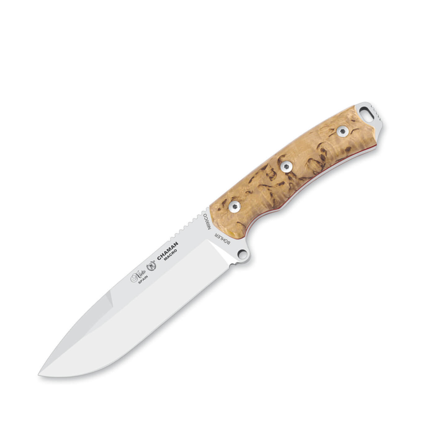 Cuchillo Nieto Chamán Macro con kit plus con mango de madera de a...
