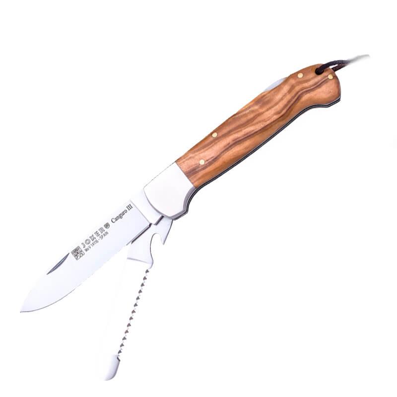Joker Canguro III Mehrzweckmesser und Olivenholzgriff