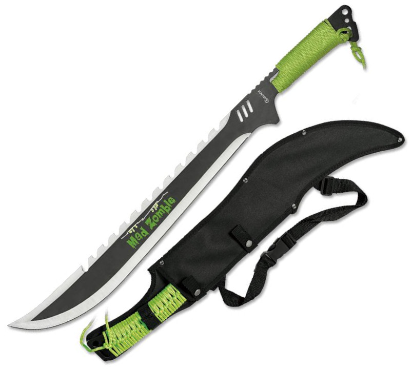 Albainox Mad Zombie Machete mit Nylonscheide und einer Gesamtläng...