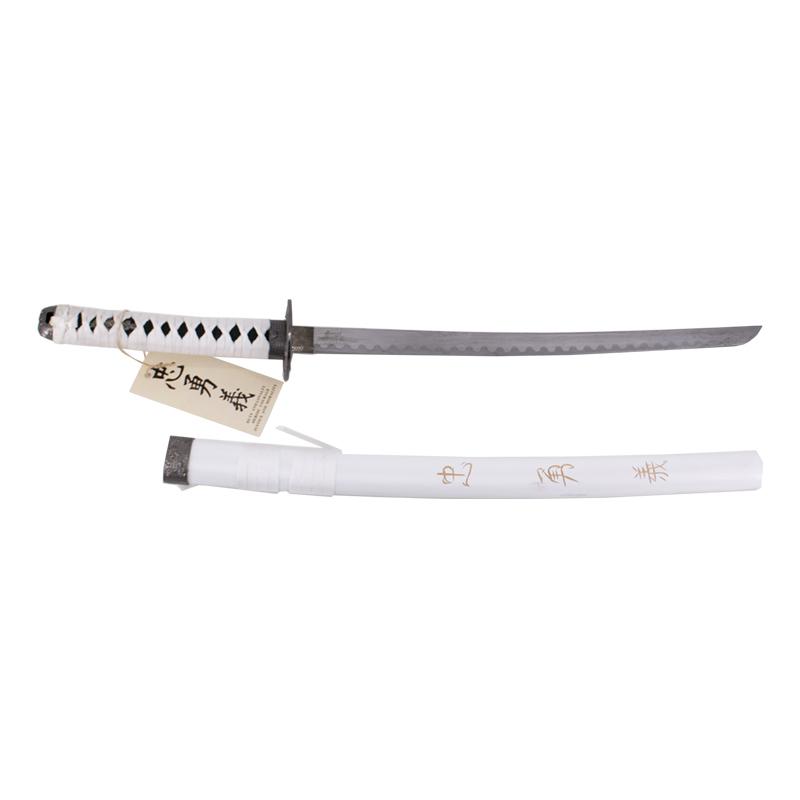 Wakizashi decorativa color blanco Corage, Deber y Lealtad El últi...