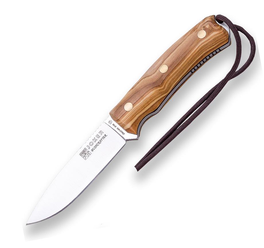 Joker Bushcrafter knife with olive wood handle 02CO120 Joker