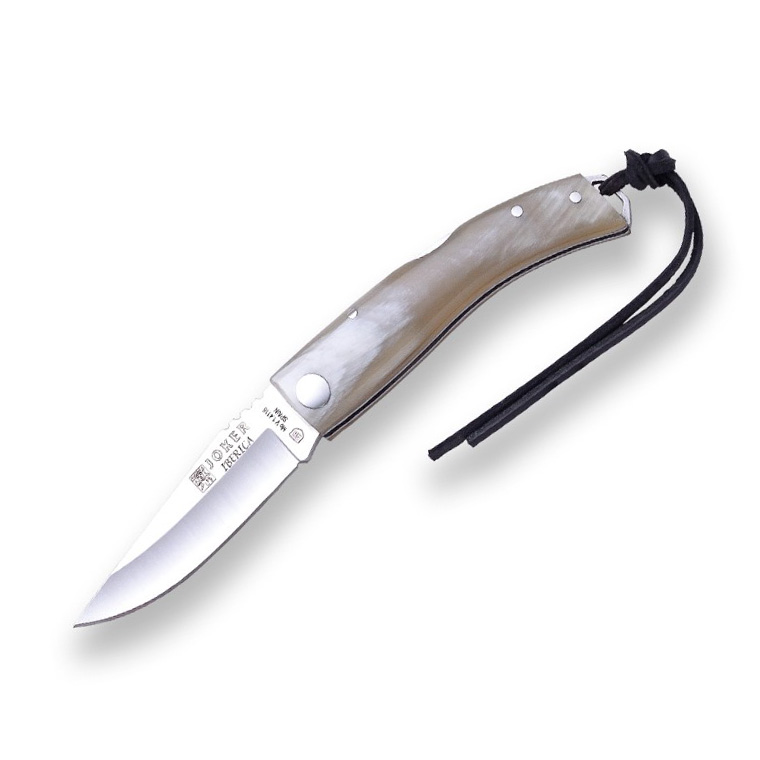 Joker Iberica pocket knife with bull horn handle and 7.5 cm blade NA138